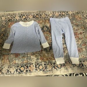 New Kissy Kissy Light Blue Floral Boutique baby pajamas set new without tags